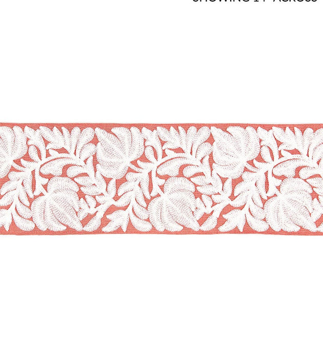 Scalamandre Coventry Embroidered Tape Coral Trim SCT32960004