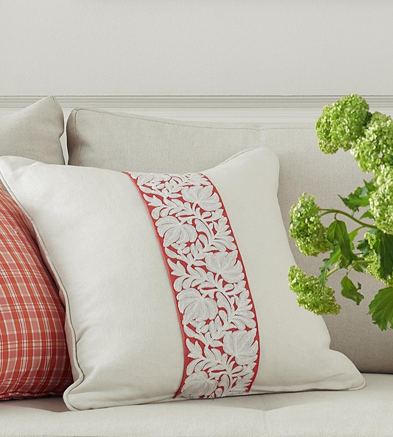 Scalamandre Coventry Embroidered Tape Coral Trim SCT32960004