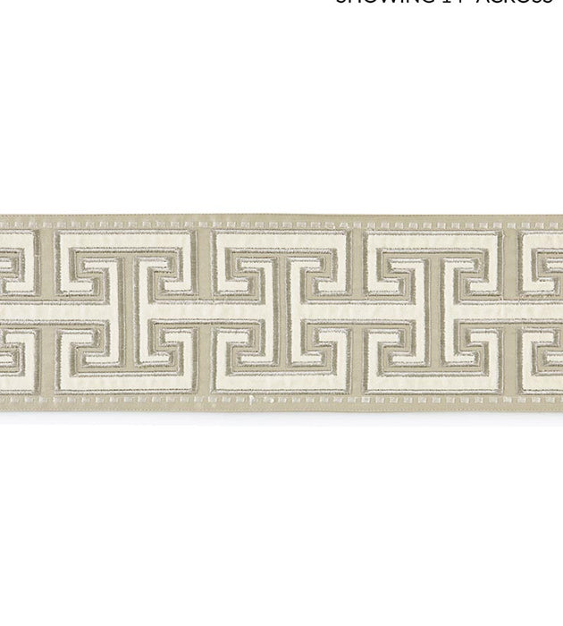Scalamandre Luxor Velvet Tape Flax Trim Sample SCT33040004