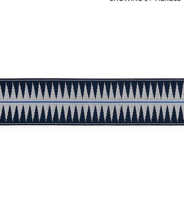 Scalamandre Soleil Tape Indigo Trim Sample SCT33080004