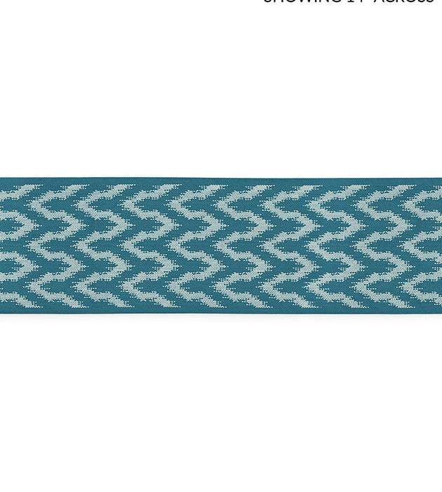 Scalamandre Seychelles Tape Turquoise Trim Sample SCT33090004