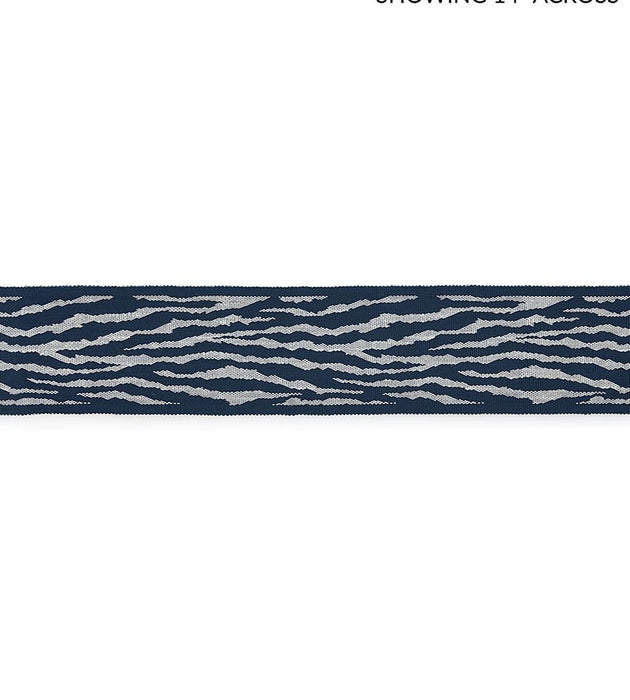 Scalamandre Tiger Tape Indigo Trim Sample SCT33100004