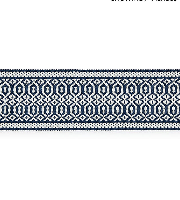 Scalamandre Tulum Diamond Tape Indigo Trim SCT33120004