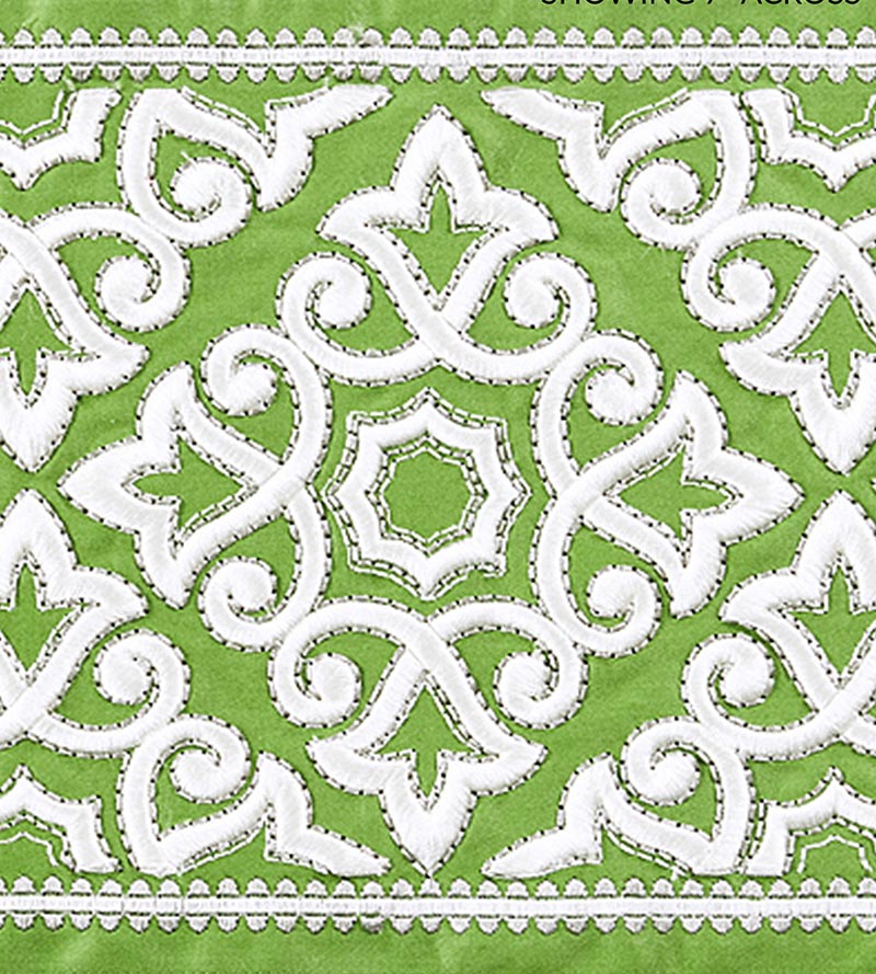 Scalamandre Ornamental Embroidered Tape Jade Trim SCT33200004