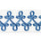Scalamandre Empress Embroidered Tape Porcelain Trim Sample SCT33210004
