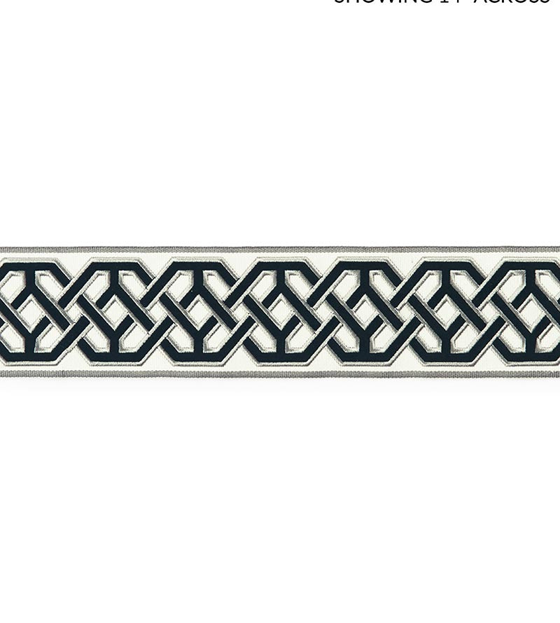 Scalamandre Beaufort Velvet Tape Noir Trim Sample SCT33220004