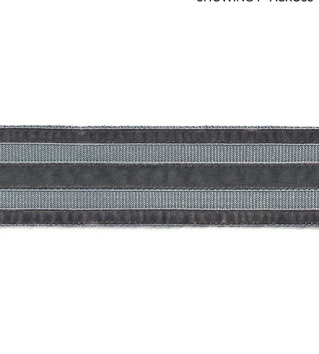 Scalamandre Runway Velvet Tape Shadow Trim Sample SCT33250004