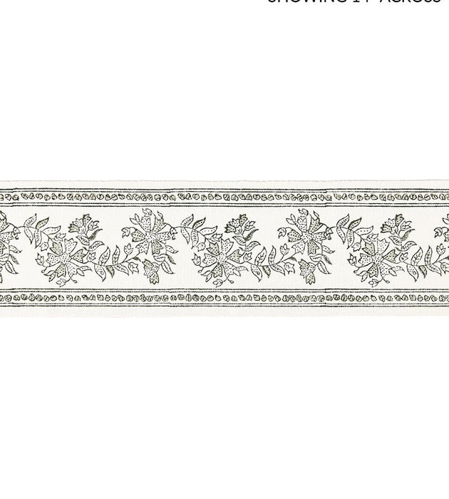 Scalamandre Citra Block Print Tape Truffle Trim Sample SCT33270004