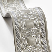 Scalamandre Archduke Embroidered Tape Slate Trim SCT33390004