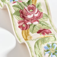 Scalamandre Reine Embroidered Tape Multi Bloom Trim SCT33420004