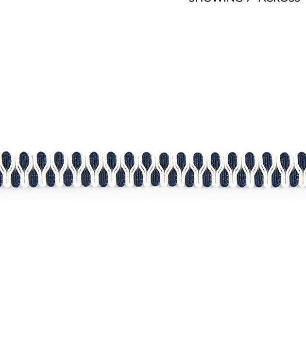 Scalamandre Playa Gimp Braid Indigo Trim Sample SCV12470004