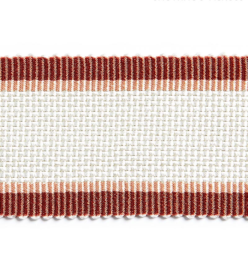 Scalamandre Odeon Shimmer Braid Cardinal Trim Sample SCV12490004