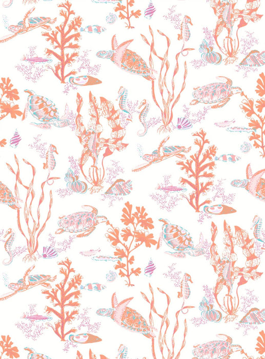 Scalamandre Garparilla | Vinyl Ii Coral Wallpaper Sample SCWP88209VD0004