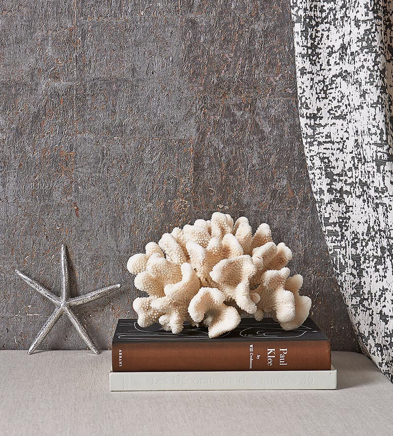 Scalamandre Metal Cork White Birch Wallpaper SCWP883360001