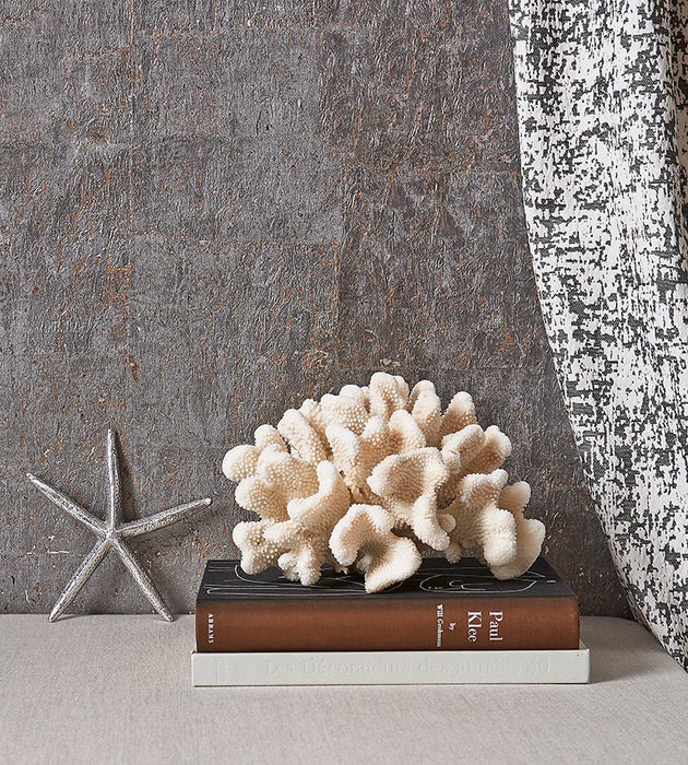 Scalamandre Metal Cork White Birch Wallpaper SCWP883360001