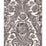 Scalamandre Luciana Damask Print Graphite Wallpaper Sample SCWP883540004