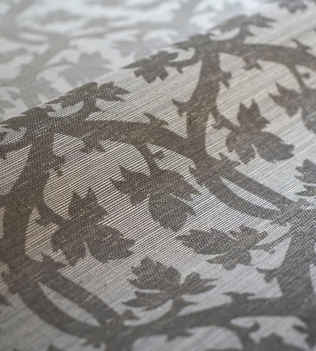 Scalamandre Falk Manor House Sisal Pearl Wallpaper Sample SCWP883790002