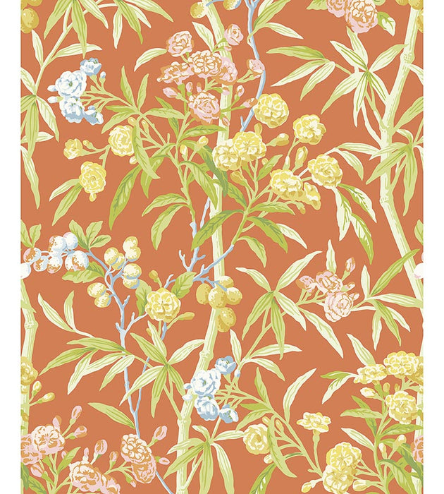 Scalamandre Lanai Guava Wallpaper Sample SCWP884310004