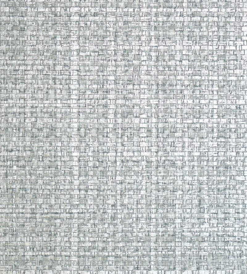 Scalamandre Jute Blue Mica Wallpaper Sample SCWP884430004