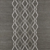 Scalamandre Valentina Embellished Sisal Sterling Wallpaper SCWP884470004