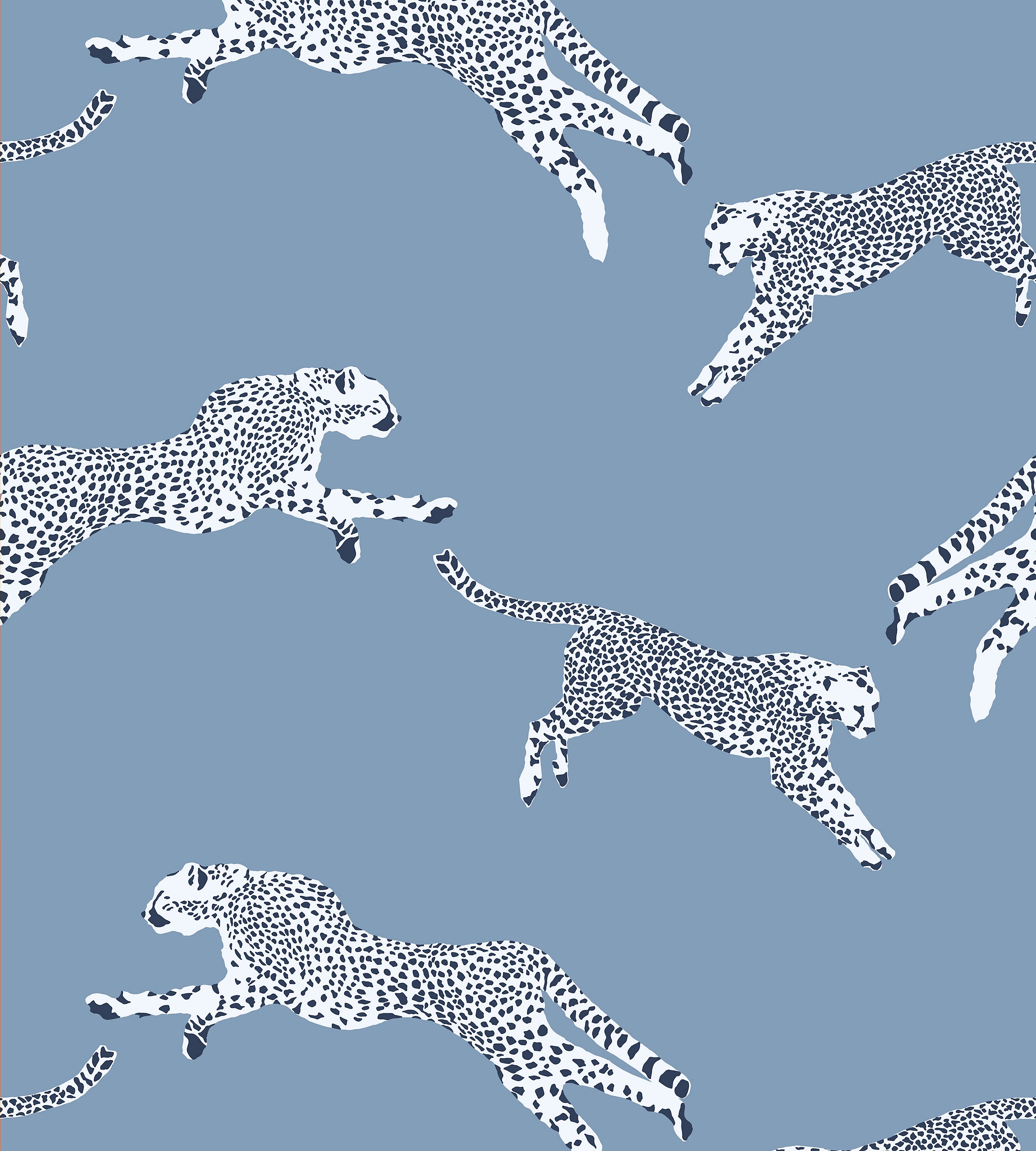 Scalamandre Leaping Cheetah - Removable Cloud Nine Wallcovering Sample SCWP88449PS0004