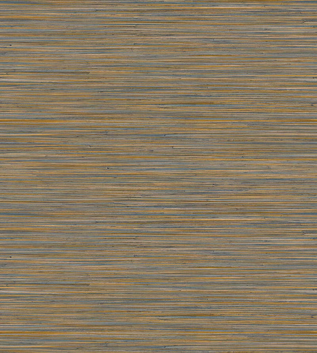 Scalamandre Akita Blue Orange Wallpaper Sample SCWP884570004