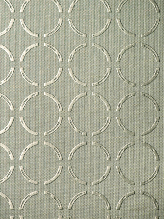 Scalamandre Caster Printed Wallcovering Silver Sage Wallpaper SCWP885430004