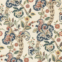 Scalamandre Cumbria Multi On Cream Wallpaper SCWP885890004