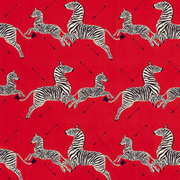 Scalamandre Zebras Petite Masai Red Fabric SC166410005