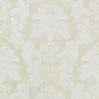 Scalamandre Damasco Sienese Mist Grey On Blue Strie Fabric SC20166M0005