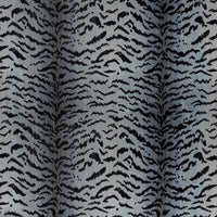 Scalamandre Tigre Silver & Black Fabric SC26167MMA0005