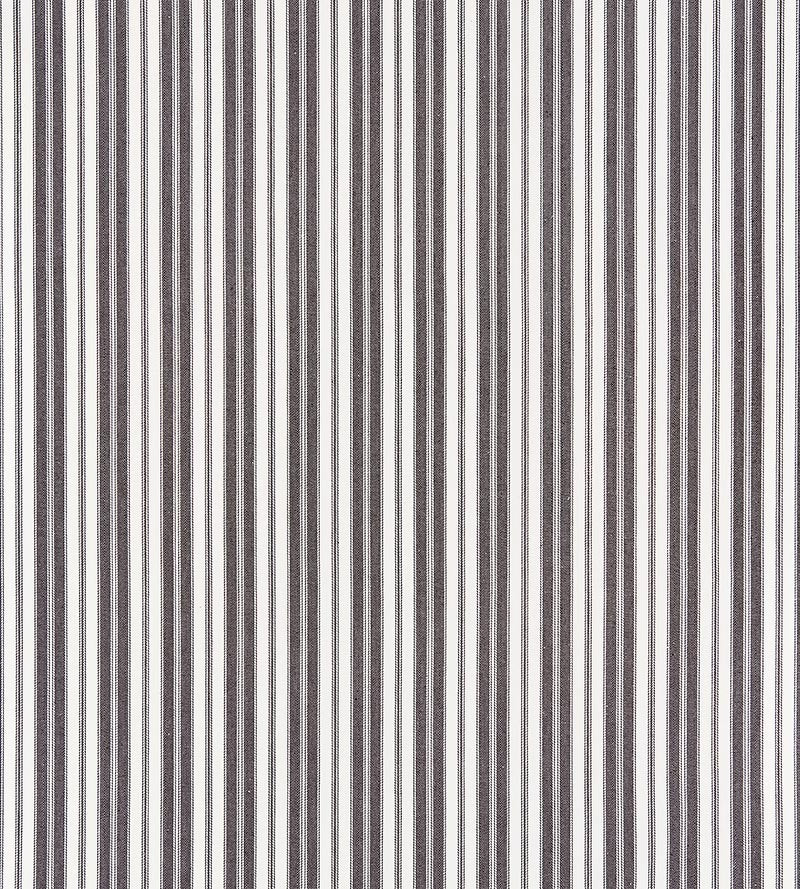 Scalamandre Devon Ticking Stripe Charcoal Fabric Sample SC271150005