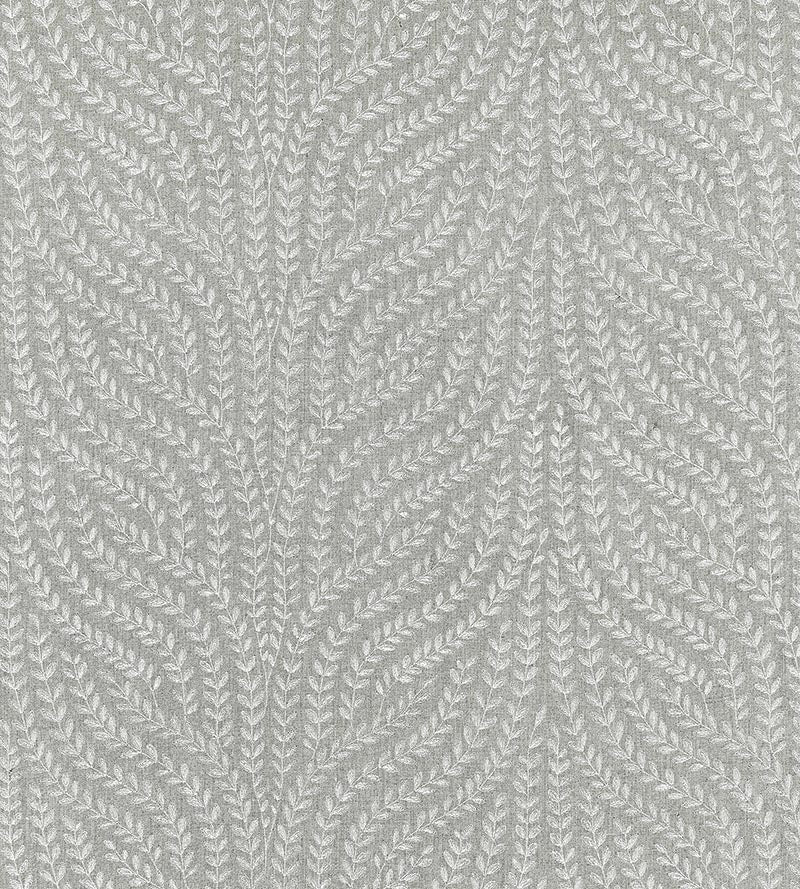 Scalamandre Willow Vine Embroidery French Grey Fabric Sample SC271250005