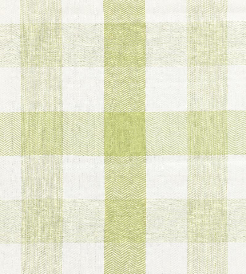 Scalamandre Westport Linen Plaid Green Tea Fabric Sample SC271350005