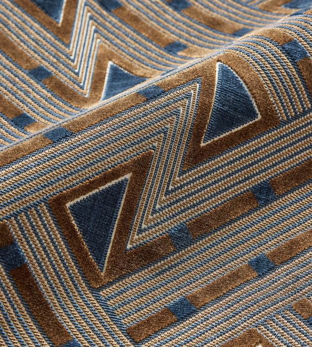 Scalamandre Kasai Velvet Dark Walnut Fabric Sample SC273230005