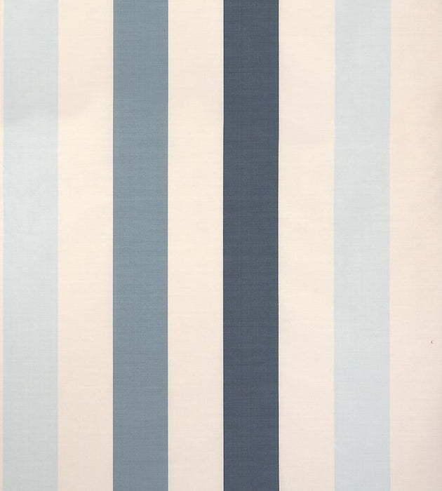 Scalamandre La Valliere Rayure Blue & Cream Fabric Sample SC30100M0005