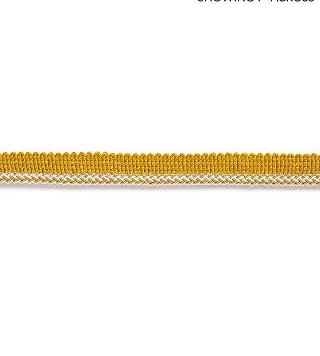 Scalamandre Georgica Braided Cord Brass Trim Sample SCC3030005