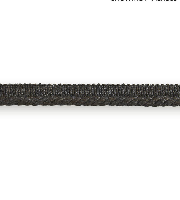 Scalamandre Anders Linen Cord Carbon Trim Sample SCC3080005