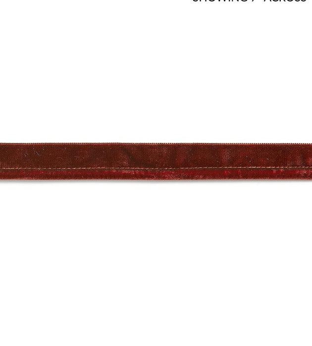 Scalamandre Velvet Rope Cord Henna Trim Sample SCC3160005