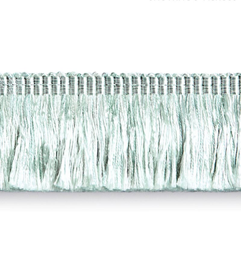 Scalamandre Gripsholm Brush Fringe Seaspray Trim Sample SCFC14970005