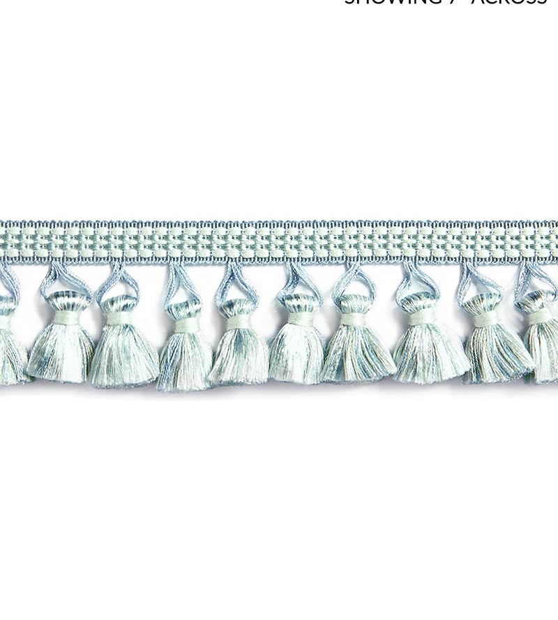 Scalamandre Plaza Tassel Fringe Seaspray Trim Sample SCFT15050005