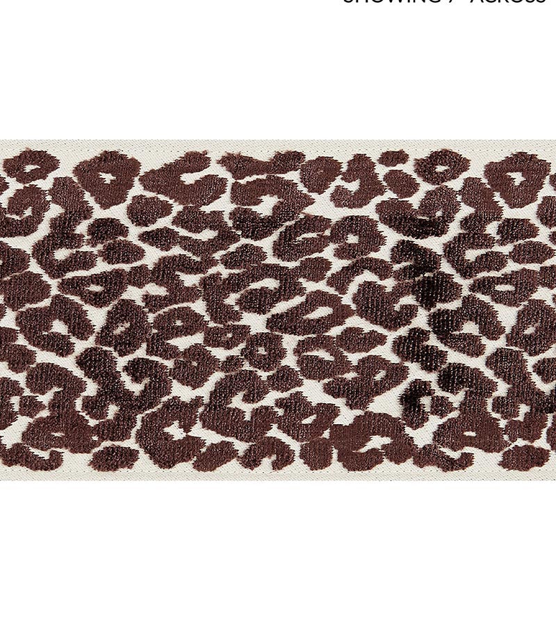 Scalamandre Leopard Velvet Tape Espresso Trim SCT32770005
