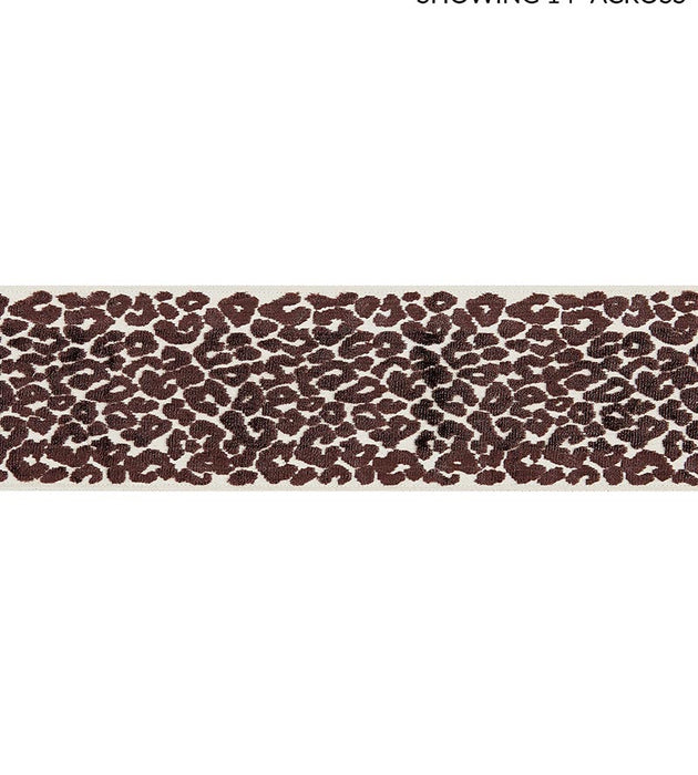 Scalamandre Leopard Velvet Tape Espresso Trim SCT32770005