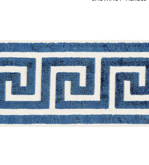 Scalamandre Greek Key Velvet Tape Indigo Trim SCT32790005
