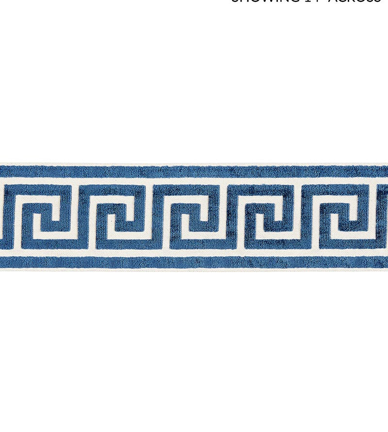 Scalamandre Greek Key Velvet Tape Indigo Trim SCT32790005