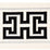 Scalamandre Imperial Embroidered Tape Noir Trim SCT32800005