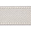 Scalamandre Montauk Herringbone Tape Silver Grey Trim Sample SCT32850005