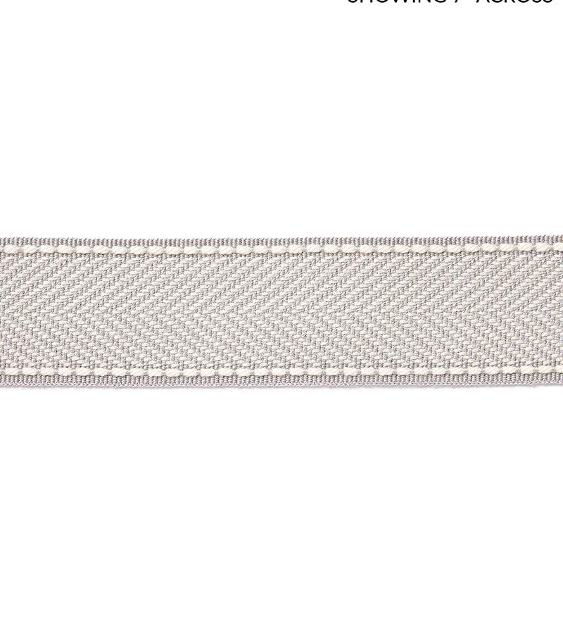 Scalamandre Montauk Herringbone Tape Silver Grey Trim SCT32850005