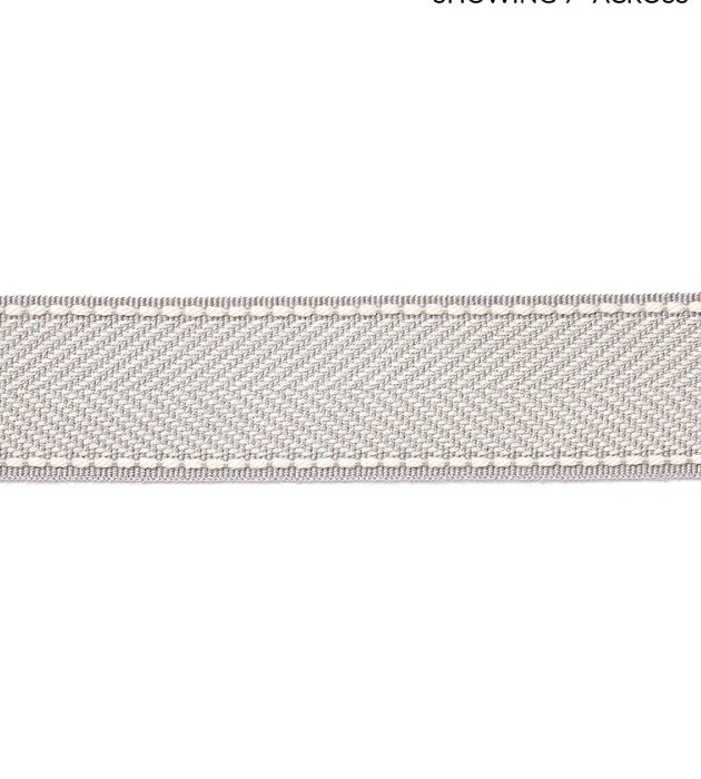 Scalamandre Montauk Herringbone Tape Silver Grey Trim SCT32850005