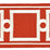 Scalamandre Square Link Embroidered Tape Carnelian Trim SCT32870005